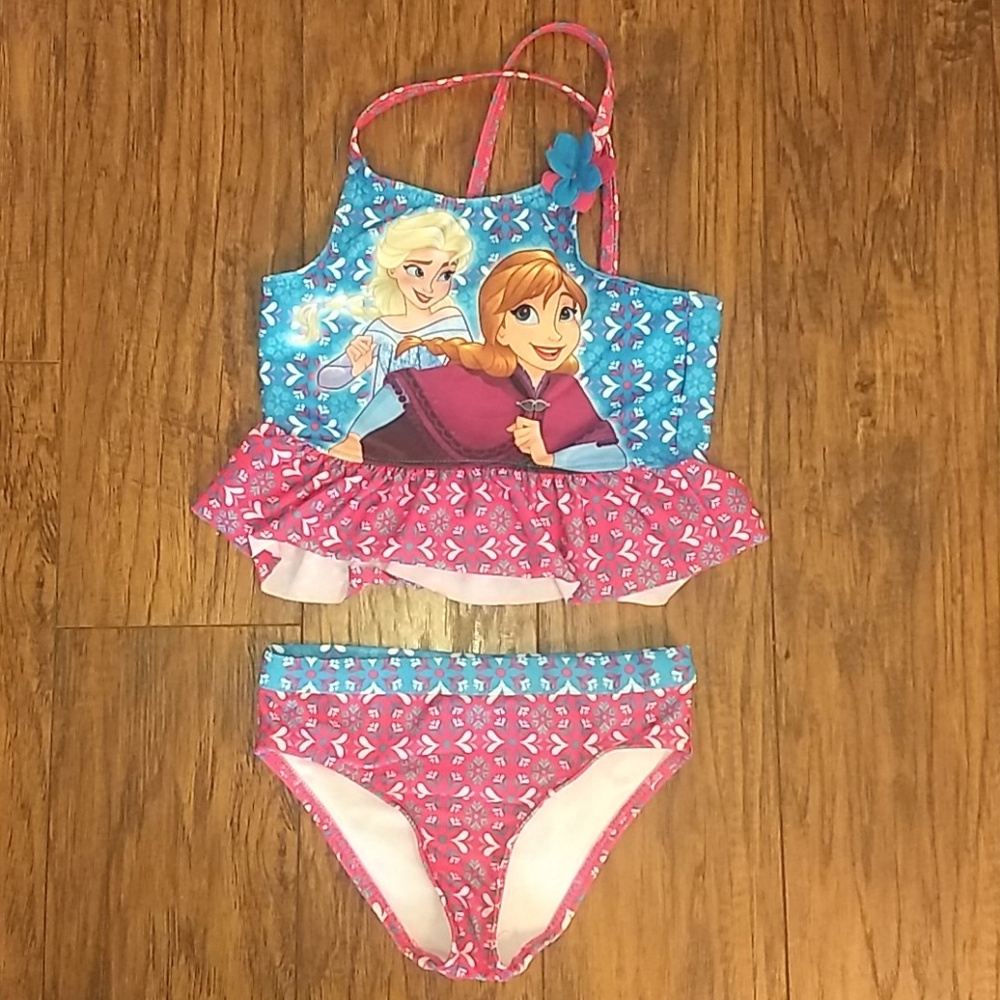 Disney Frozen 2 pc swimming suit 5T